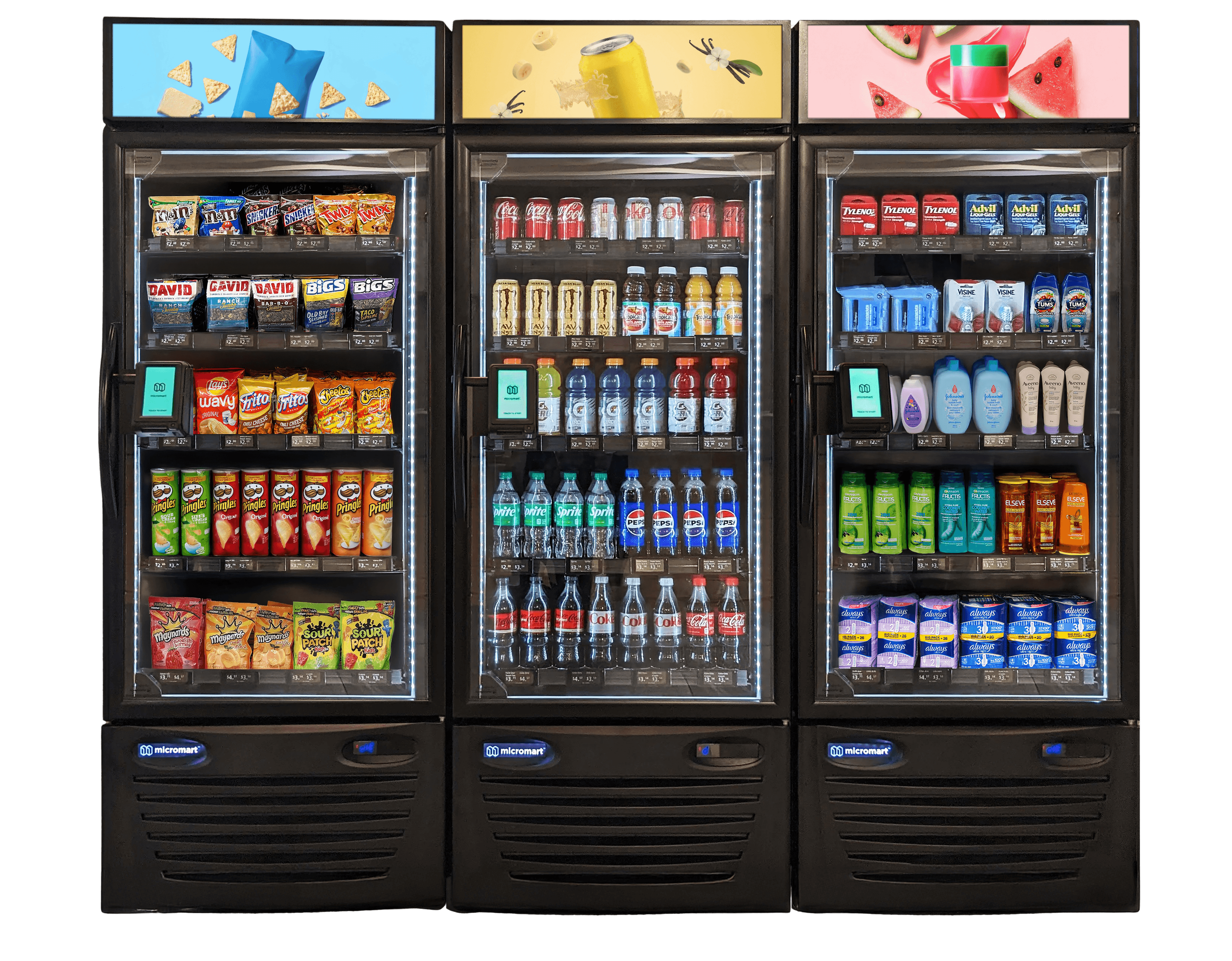 Vending Machines with Products